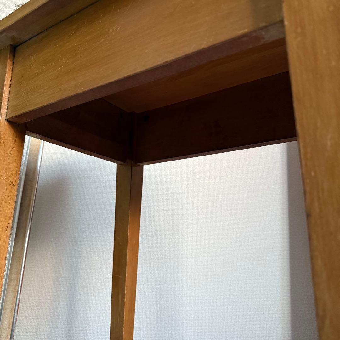 ビンテージ　昭和レトロ　サイドテーブル　花台　古道具　家具　店舗什器　木製