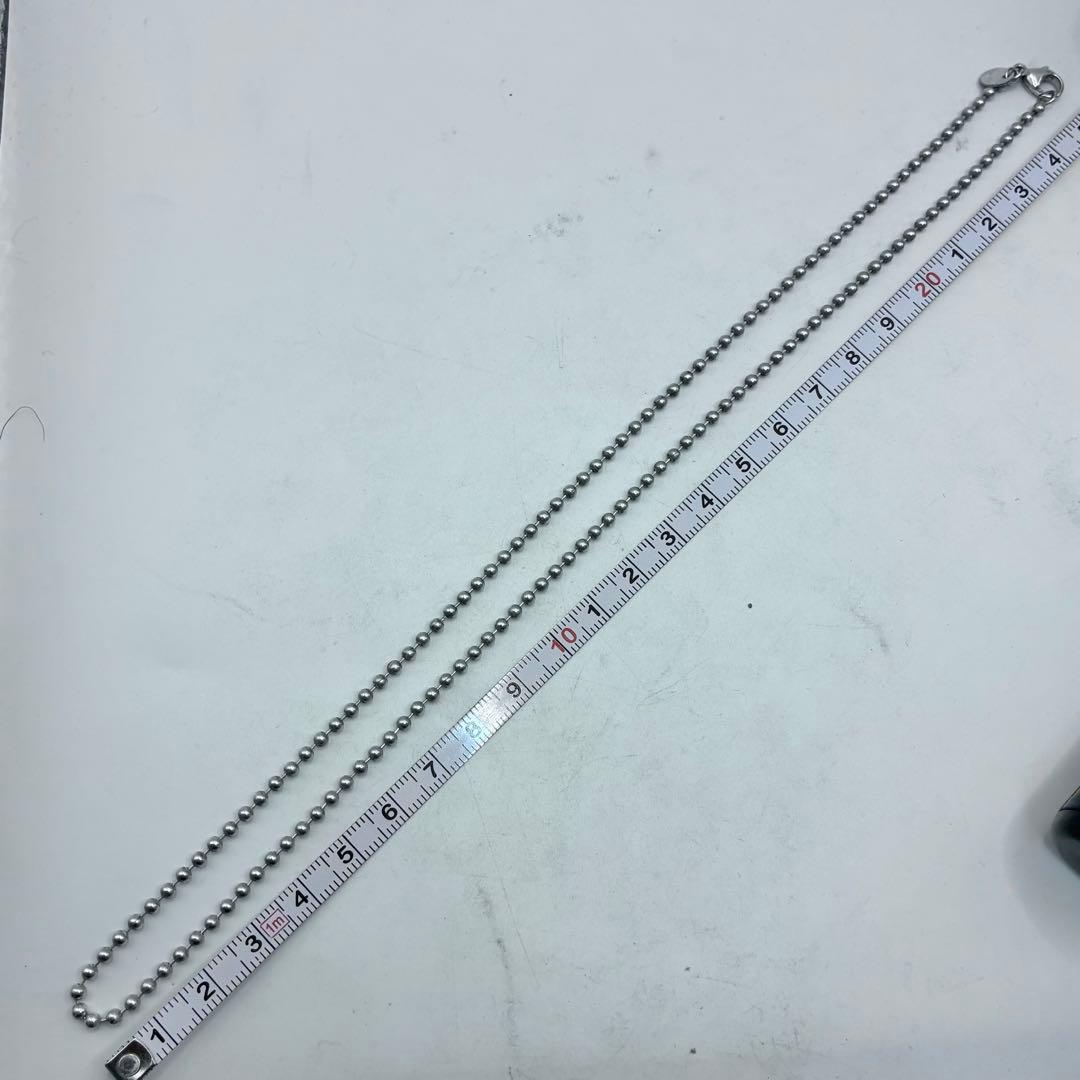 【美品】ティファニー　50cm　ボールチェーンのみ　ネックレス　シルバー