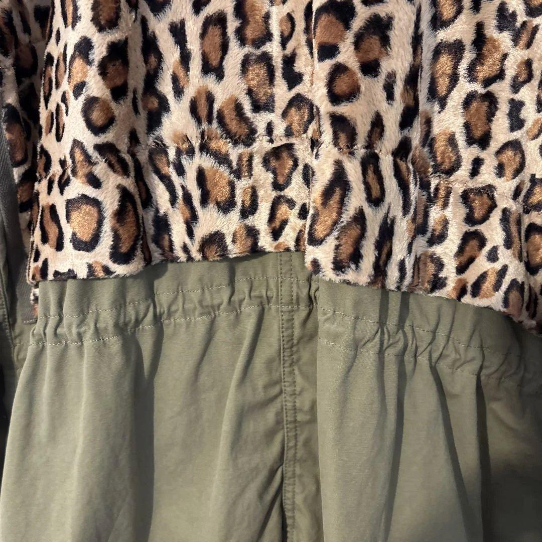 JUNYAWATANABE ヒョウ柄モッズコート　2022AW xs