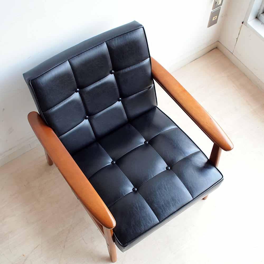 カリモク60 Kチェア 1シーター スタンダードブラック ZR24289