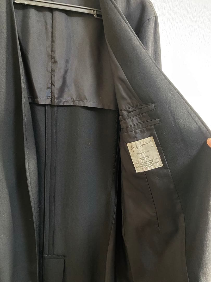Yohji Yamamoto pour homme ロングジャケット　カラーレス