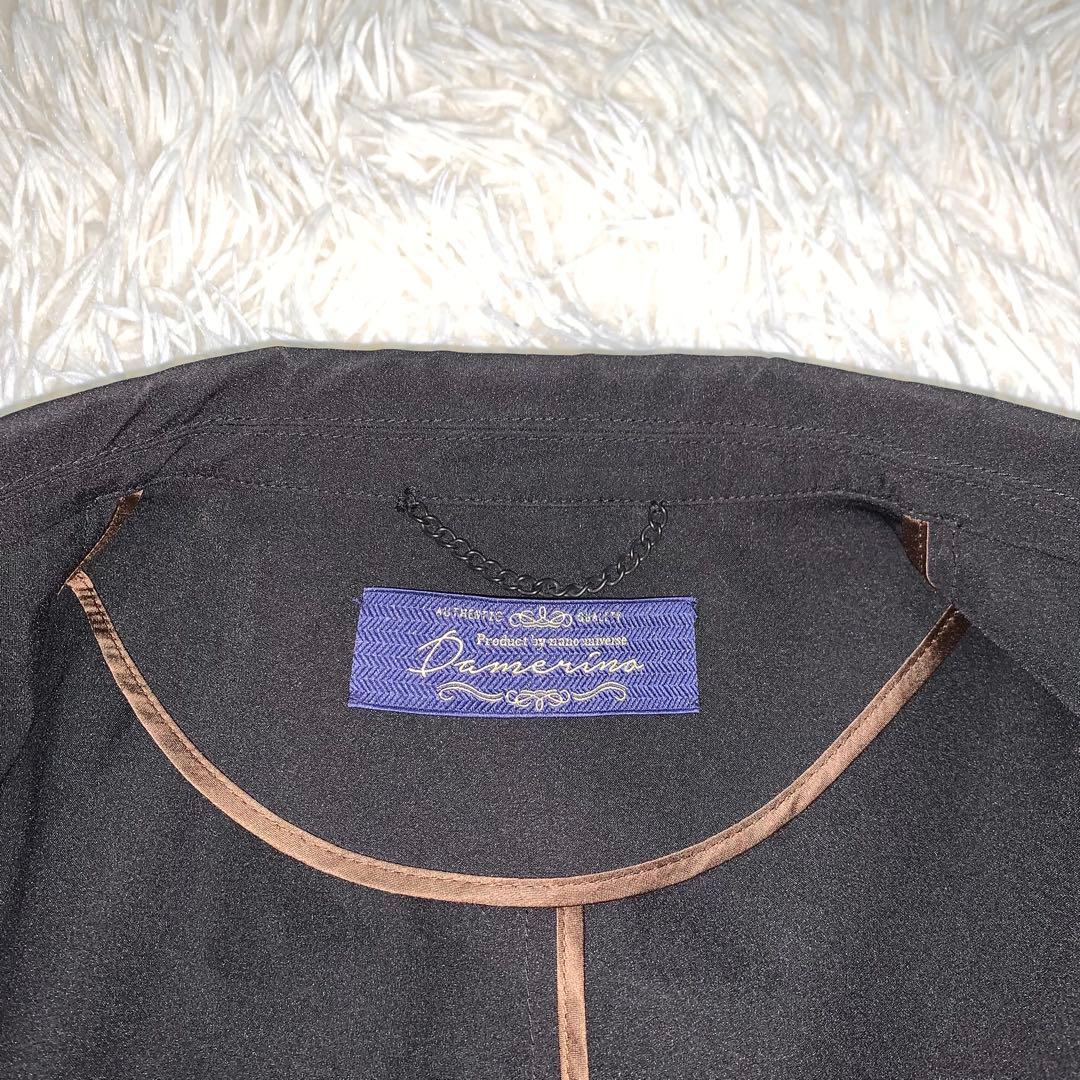 美品 ナノユニバース ダメリーノ スーツ セットアップ ソロテックス 伸縮性 L