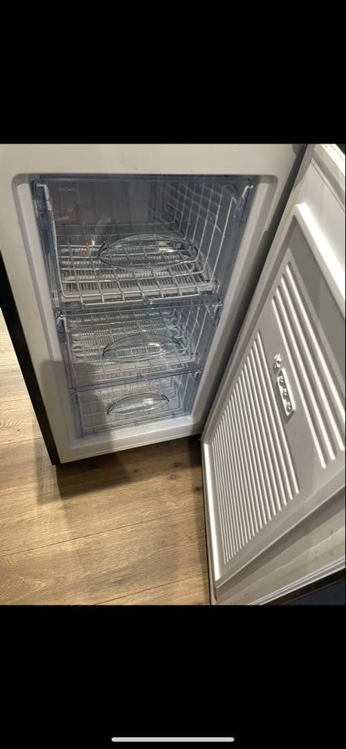 レトロブラック冷凍庫 北海道千歳市