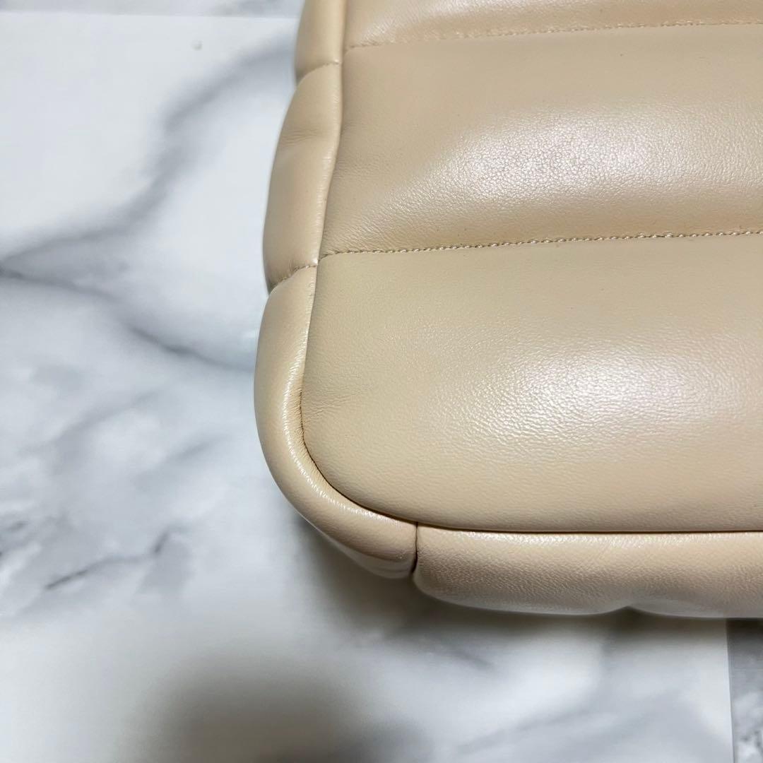 【極美品】コーチ　ミニピロートートバッグ　2way ショルダーバッグ　アイボリー