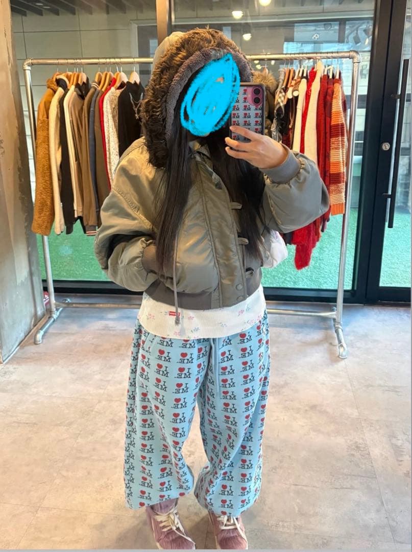 ASHLEY WILLIAMS I ♥︎ ME 水色　カジュアルパンツ