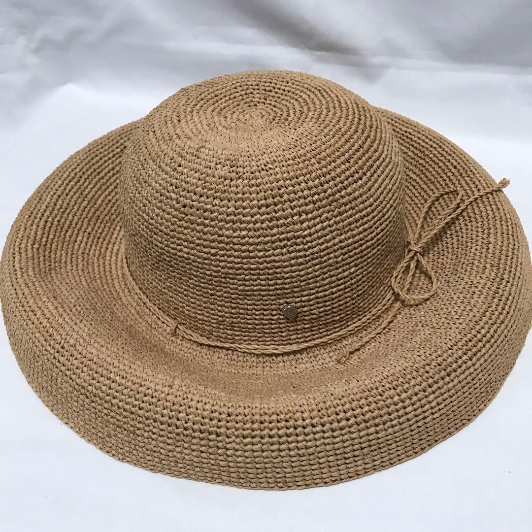 ヘレンカミンスキー　ラヒィア　ブリム12cm ナチュラル　麦わら帽子
