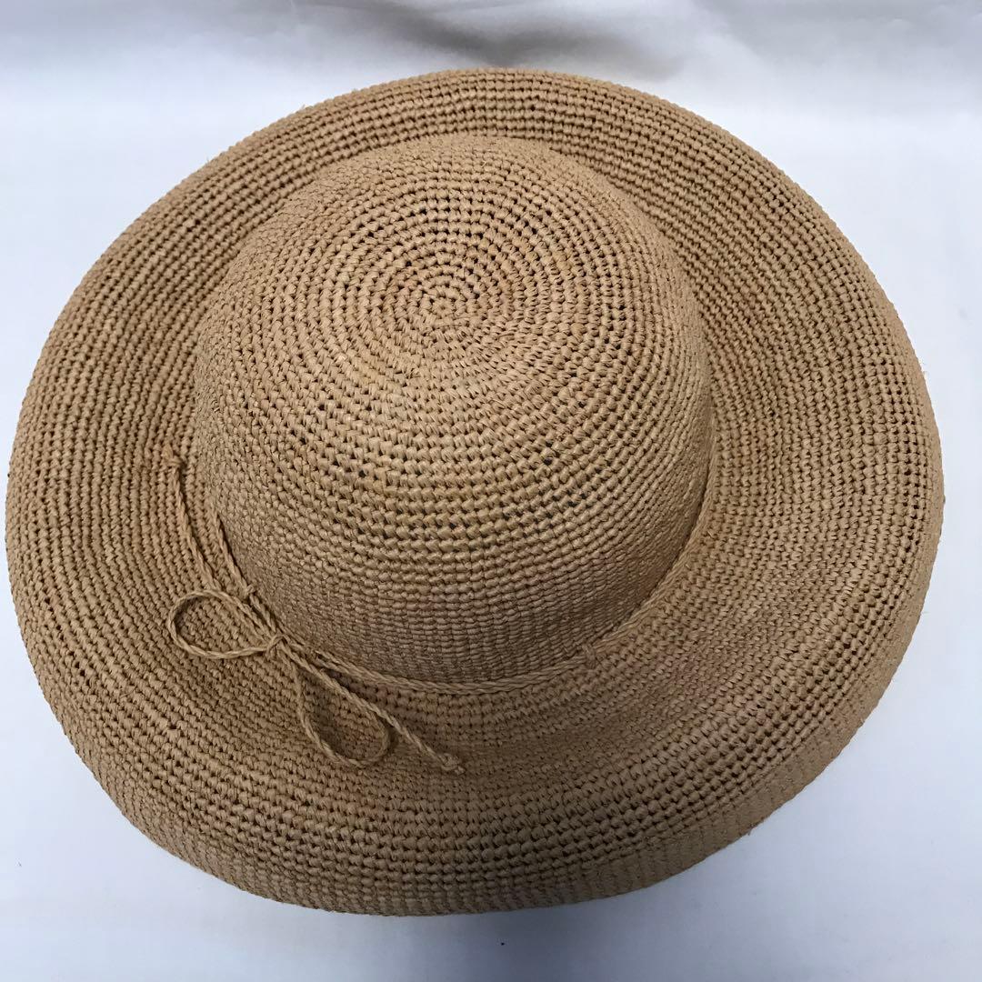 ヘレンカミンスキー　ラヒィア　ブリム12cm ナチュラル　麦わら帽子