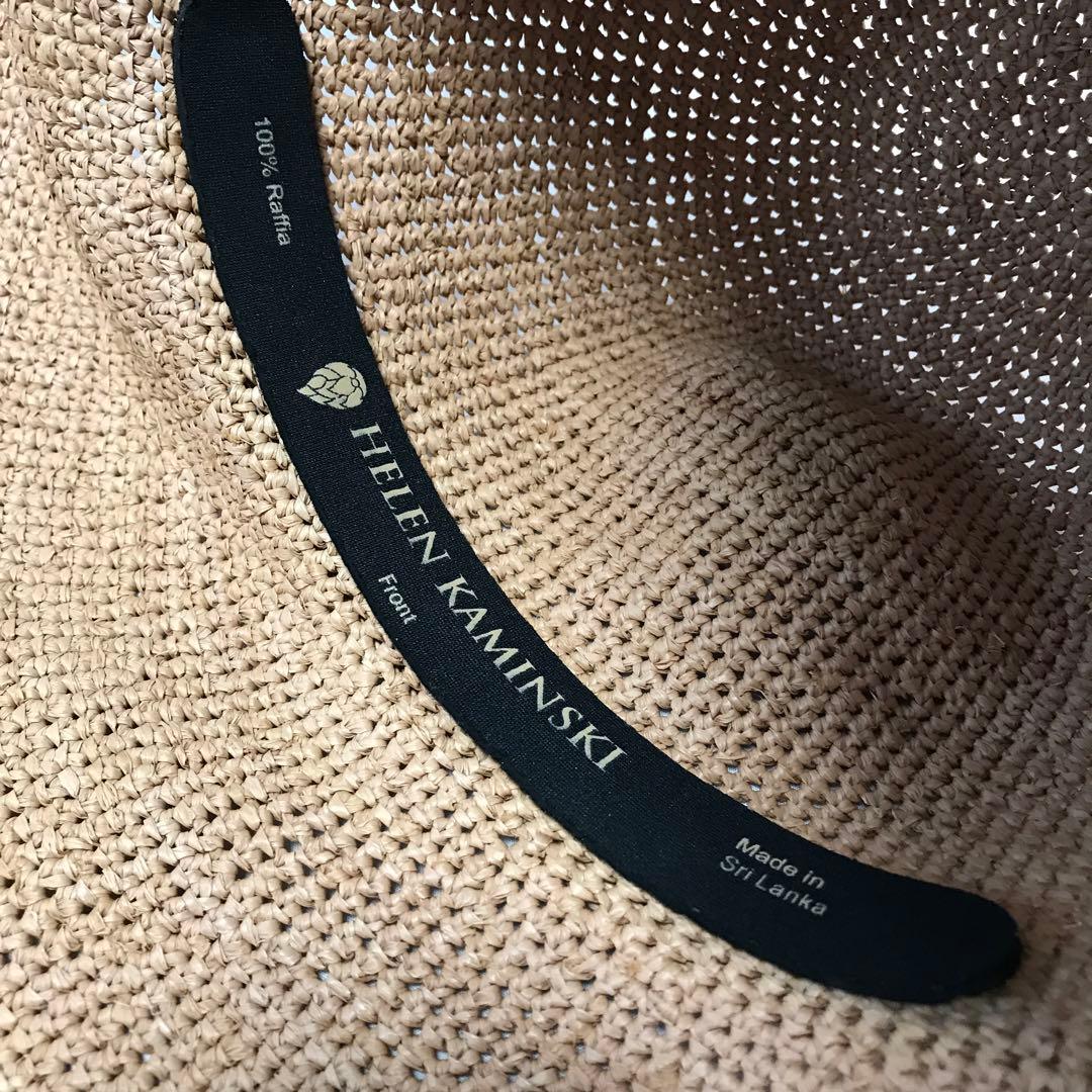 ヘレンカミンスキー　ラヒィア　ブリム12cm ナチュラル　麦わら帽子