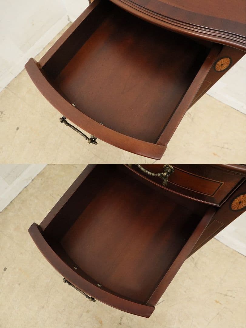 東海家具【ベネチア】象嵌細工 サイドチェスト・キャビネット・コンソール