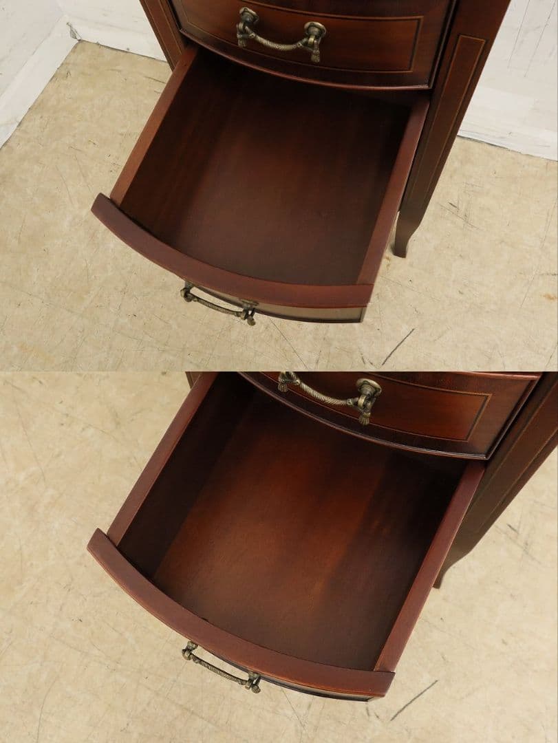 東海家具【ベネチア】象嵌細工 サイドチェスト・キャビネット・コンソール