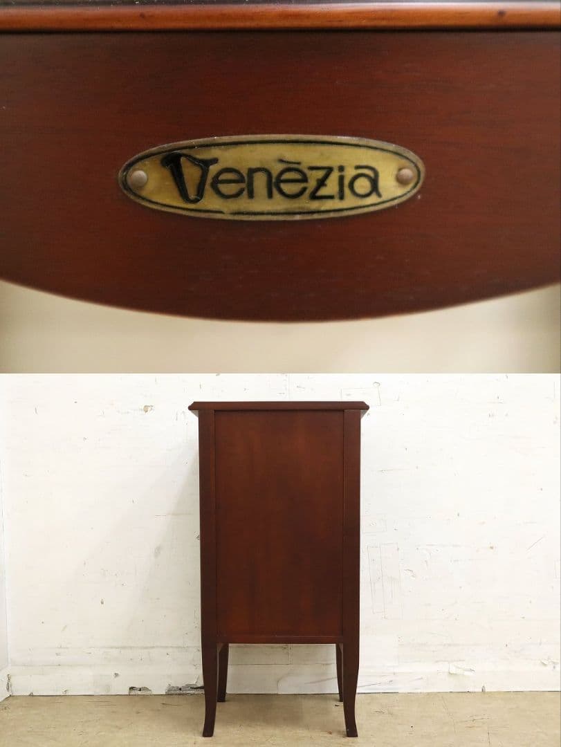 東海家具【ベネチア】象嵌細工 サイドチェスト・キャビネット・コンソール