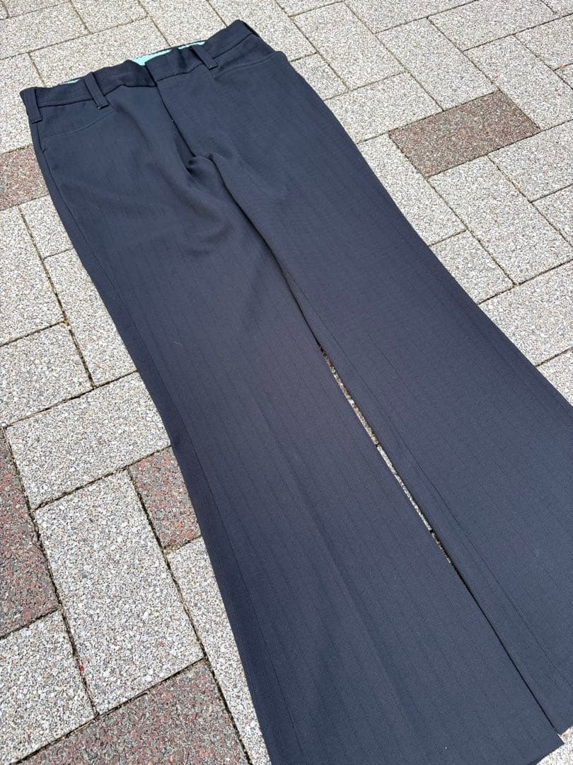 70〜80s TALONジップ　フレアスラックス　Lサイズ