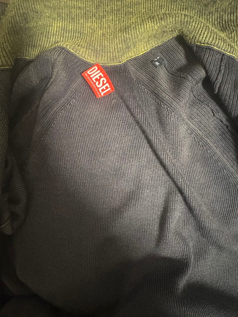 DIESEL ディーゼル K-IRINI ドライバーズニット イエロー