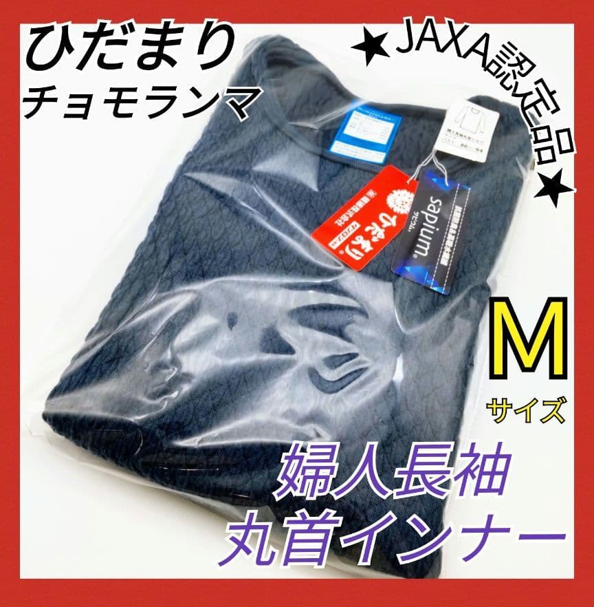 ひだまり　チョモランマ　肌着　婦人用長袖丸首インナー　Ｍ　QMS821　38