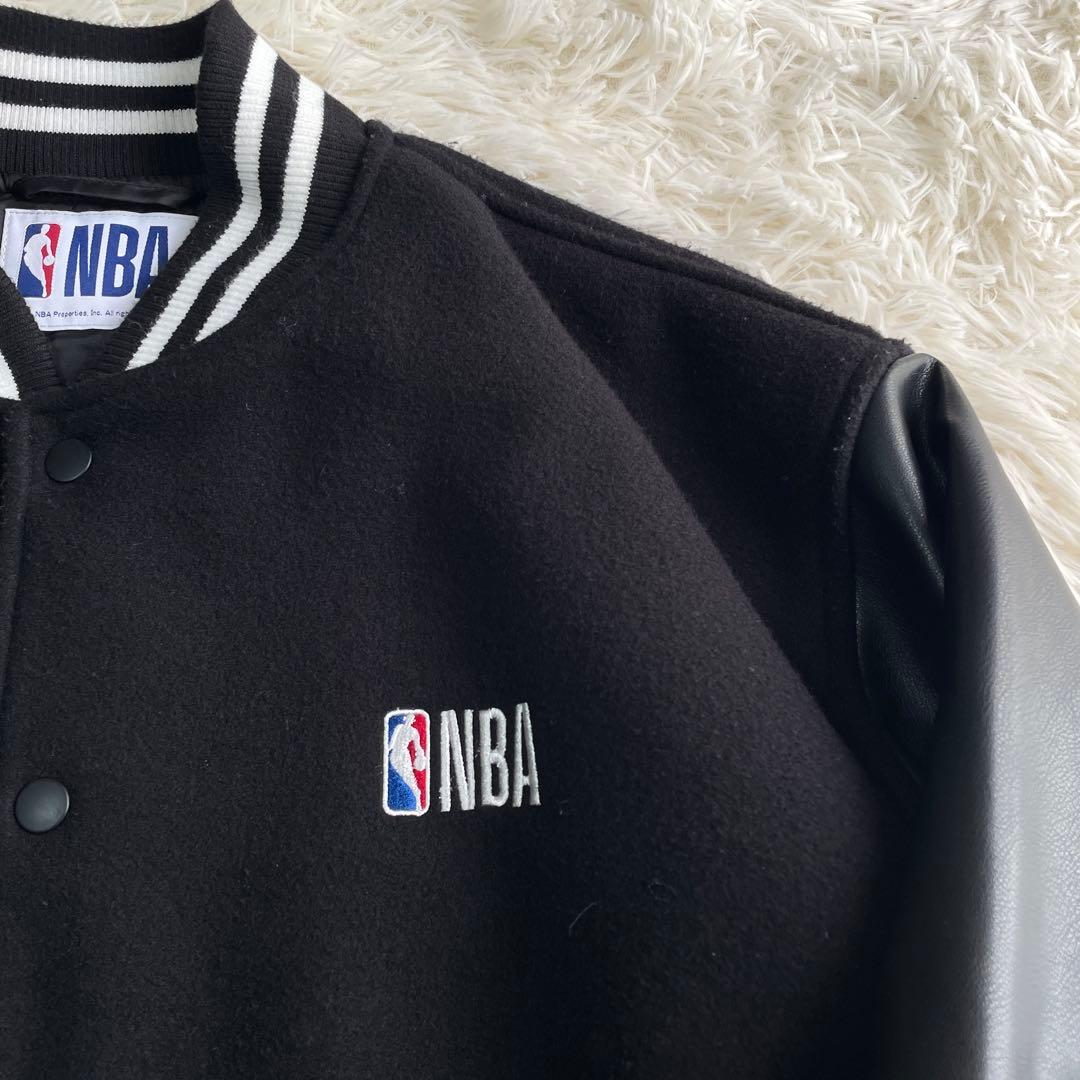 【美品】CHICAGO BULLS スタジャン M ブラック NBA