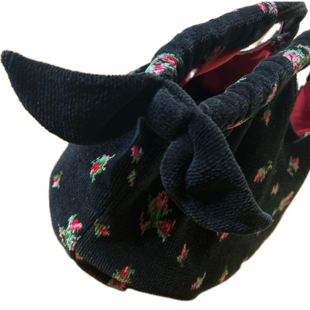 【美品】フェイラー　リアローズバッグ　リボン　シュニール織り