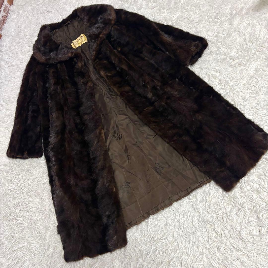 ✨美品✨最高級 REGAL FURS ロングコート リーガルファー ブラウン