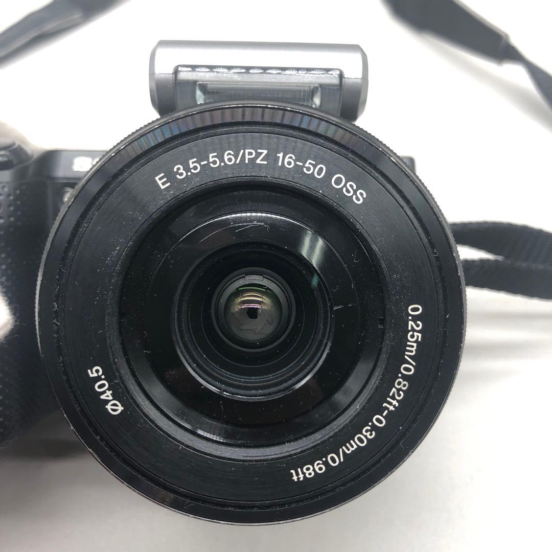 ソニー　SONY　一眼レフ　NEX-5T　ブラック　レンズ　フラッシュ　O