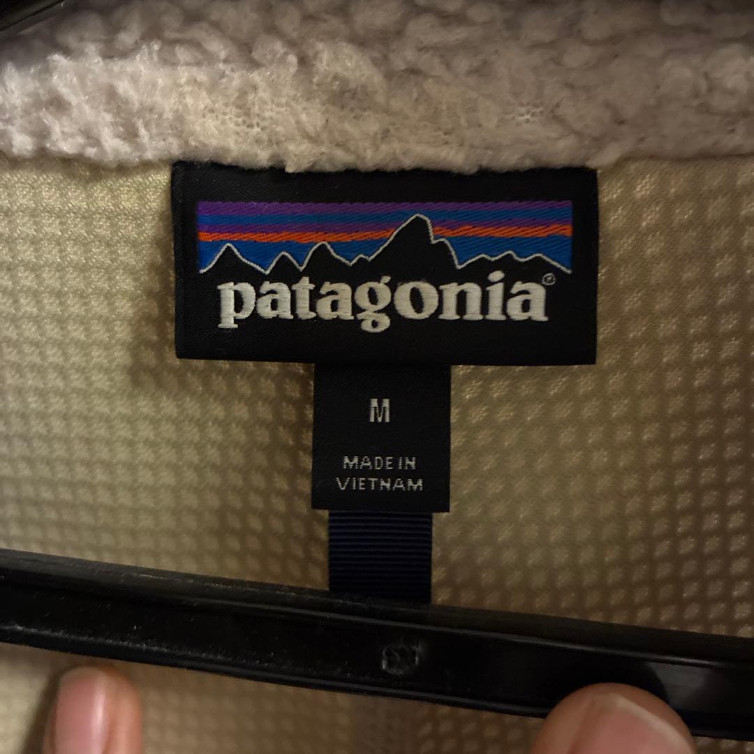 patagonia レトロＸ　 フリースベスト M クリーム/グリーン