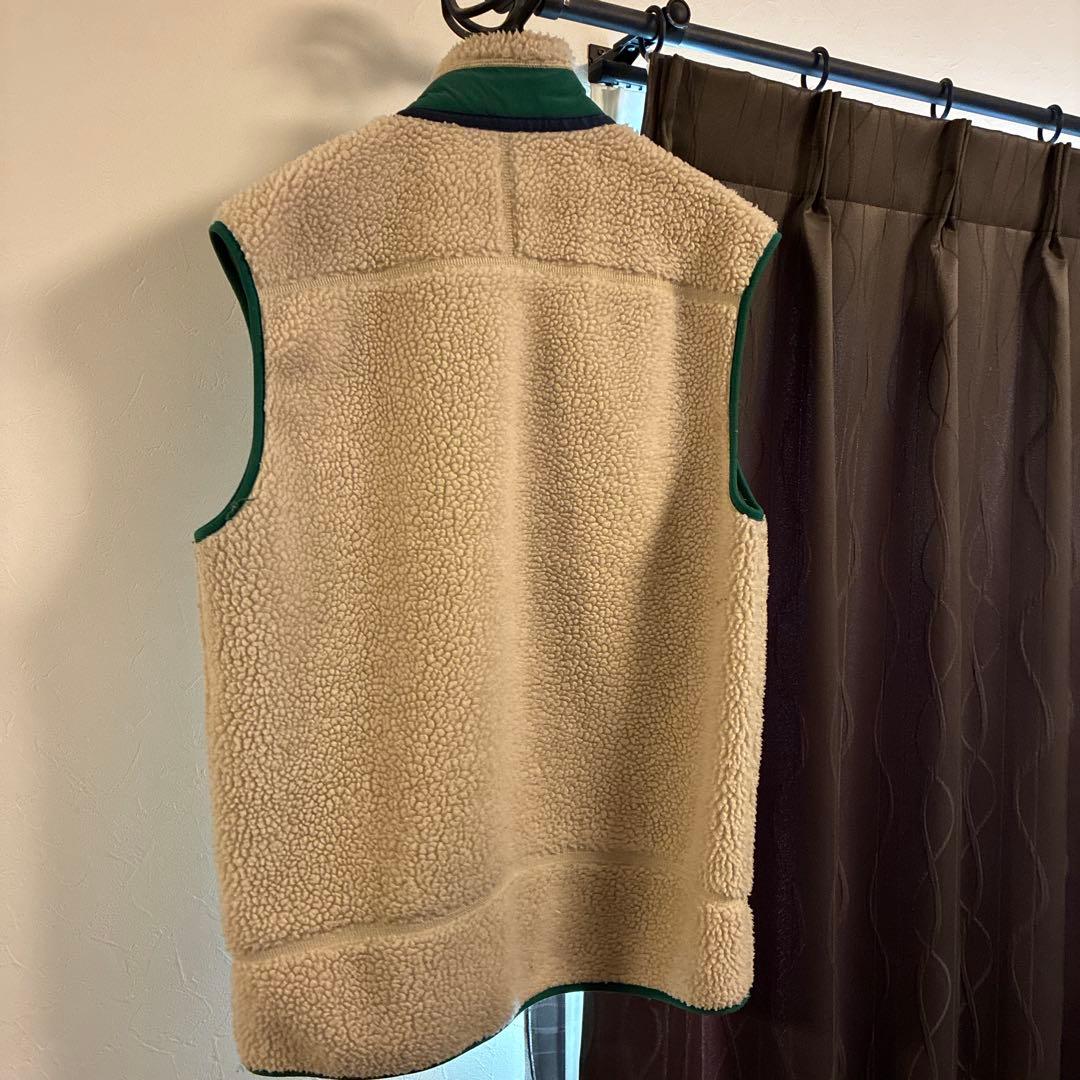 patagonia レトロＸ　 フリースベスト M クリーム/グリーン