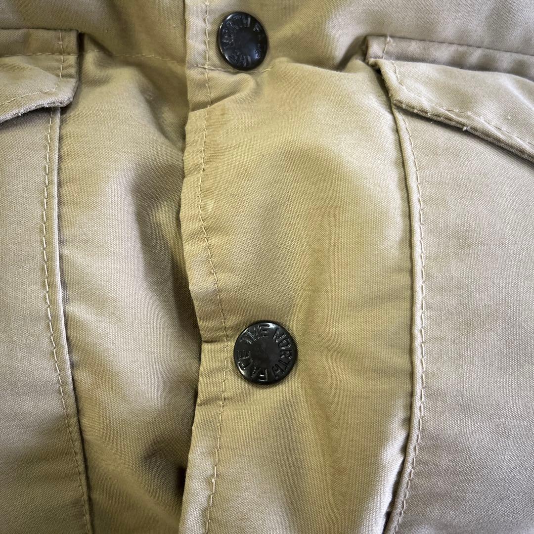 80S M USA THE NORTH FACE ダウンベスト 黒ラッカー