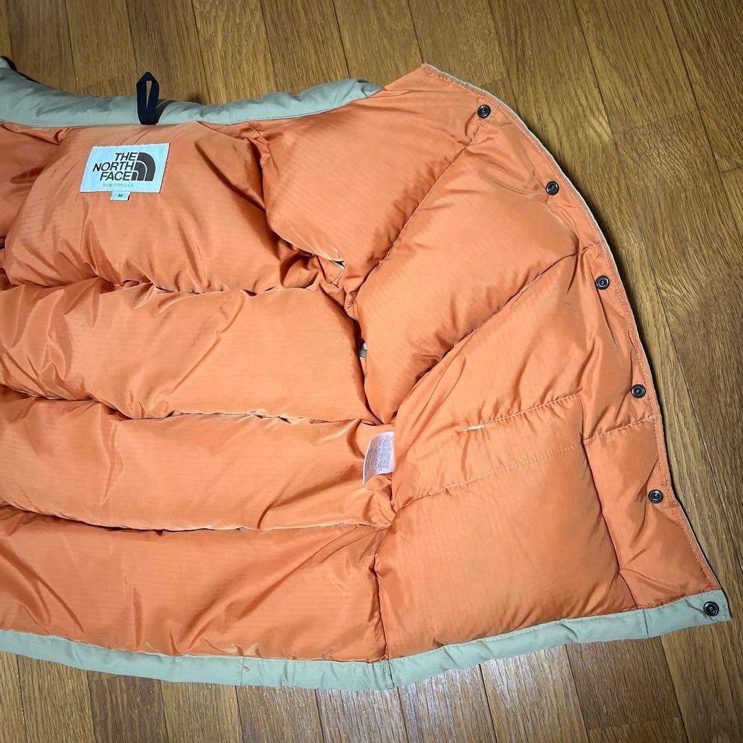 80S M USA THE NORTH FACE ダウンベスト 黒ラッカー
