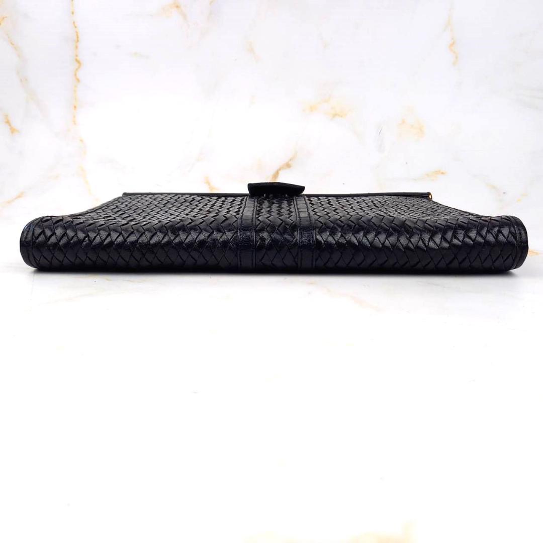 イヴサンローラン　メッシュクラッチバッグ　セカンドバッグ　黒　ヴィンテージ