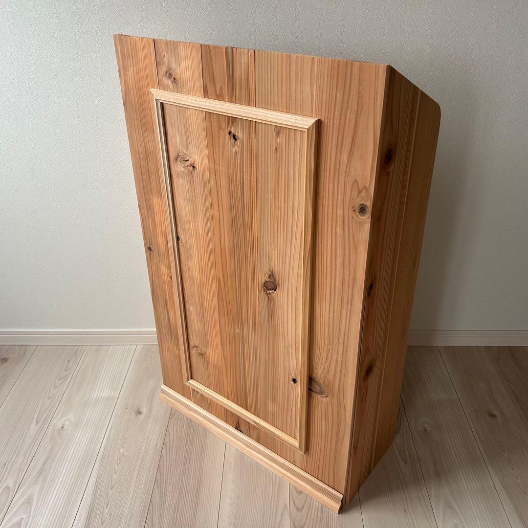 マルシェ•展示販売のレジ台に♪杉無垢材を使ったかわいいレジカウンター 折り畳み式