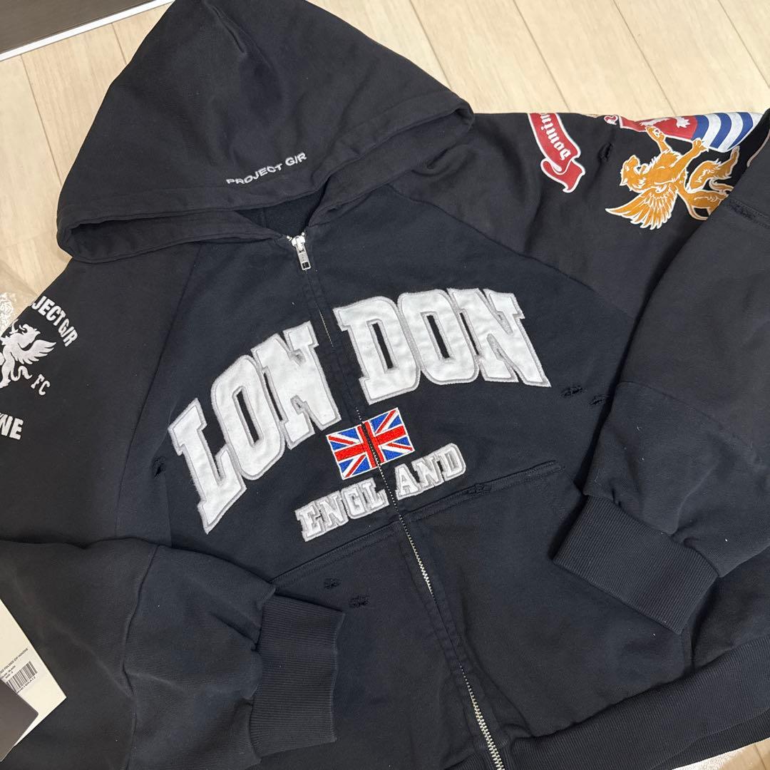 Project GR パーカー　フーディー　ZIPパーカー　サイズ2