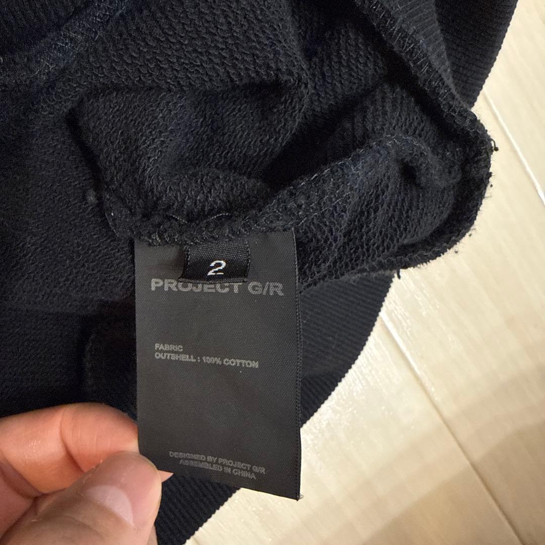 Project GR パーカー　フーディー　ZIPパーカー　サイズ2