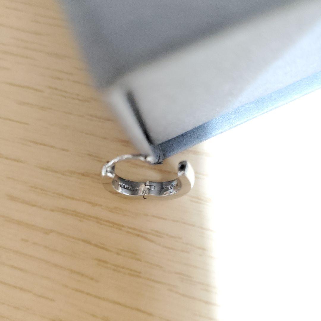 【4℃ HOMME+】片耳用ピアス(カラー：シルバー)