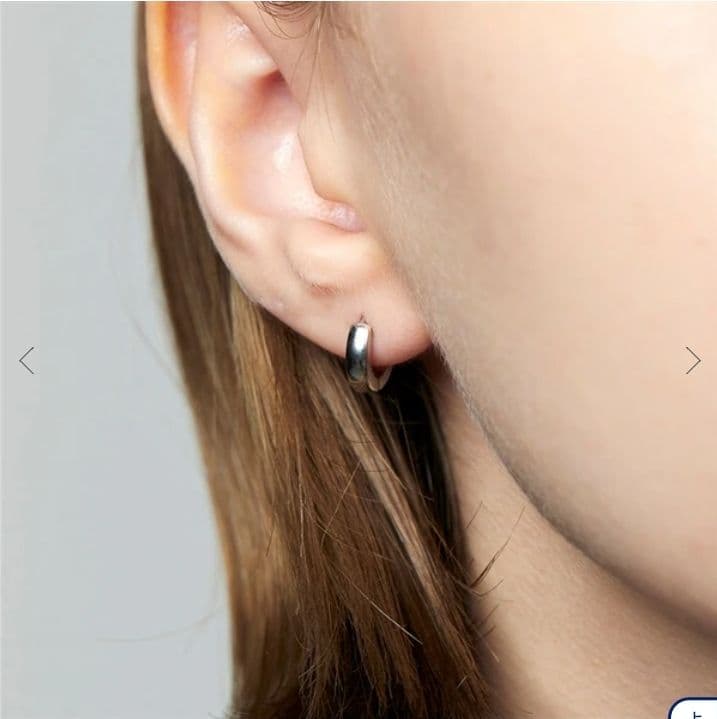 【4℃ HOMME+】片耳用ピアス(カラー：シルバー)