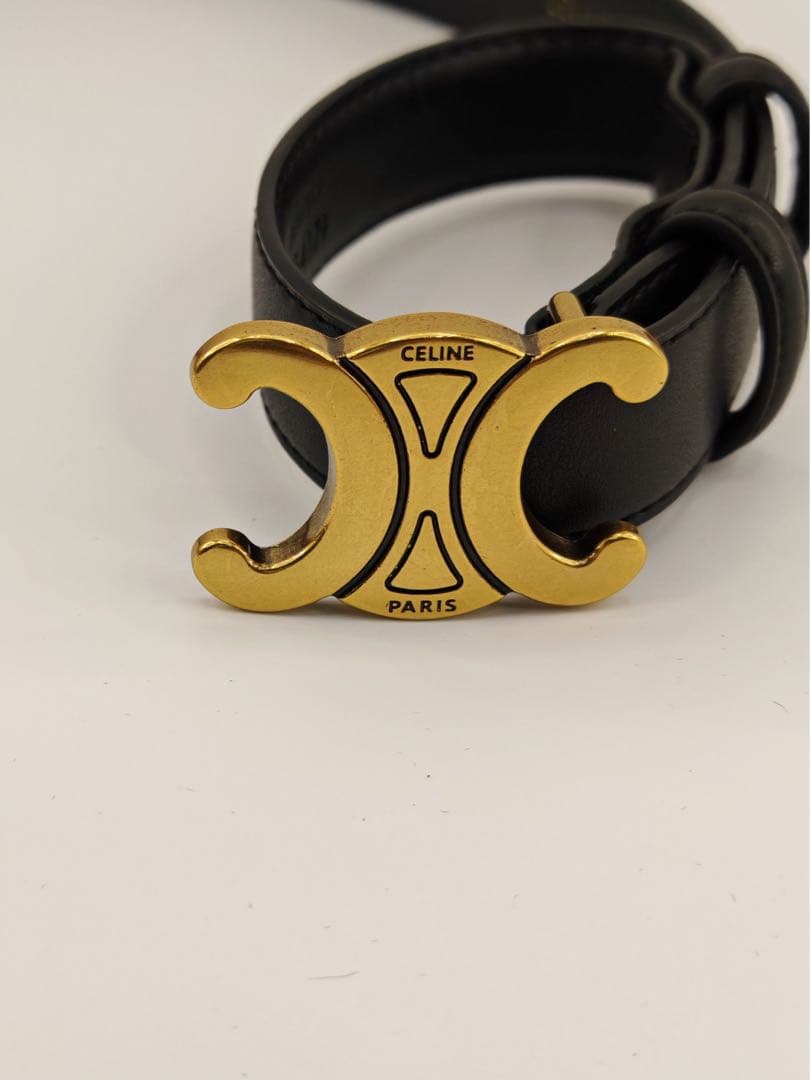 CELINE トリオンフ ベルト ブラック95サイズ　美品