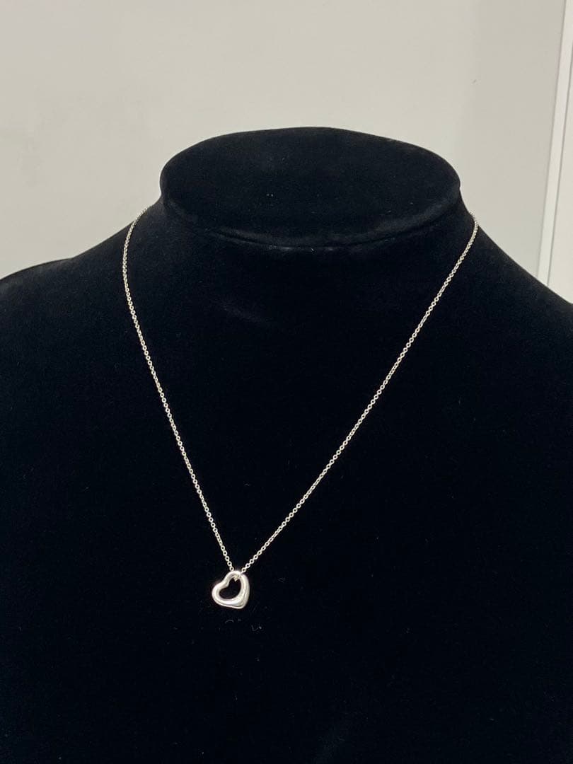 TIFFANY&Co.ティファニーオープンハートネックレス　シルバー 925
