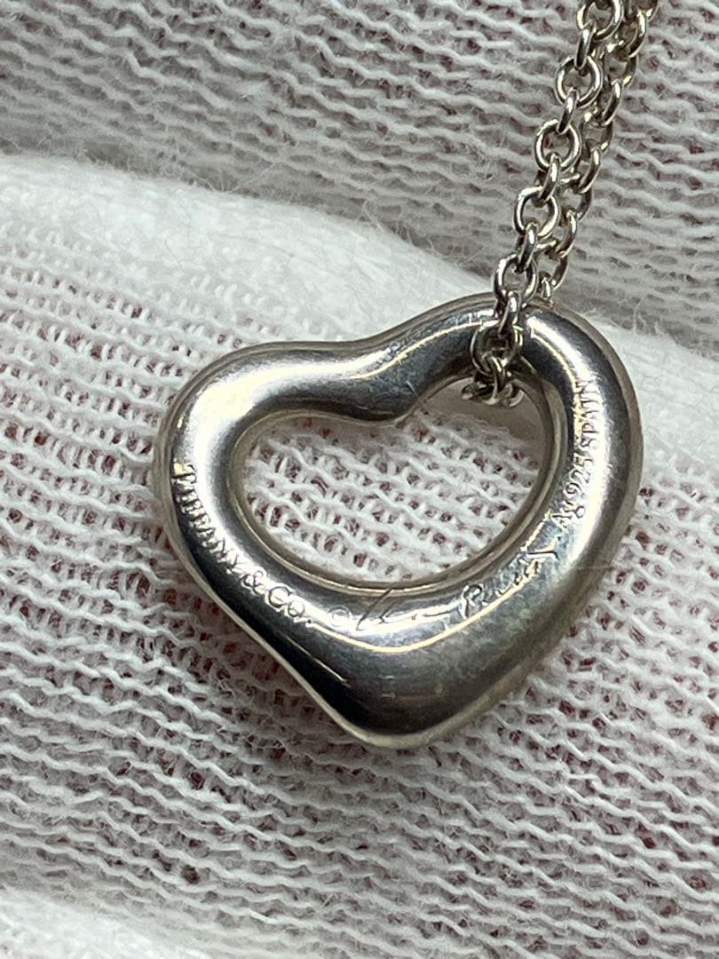 TIFFANY&Co.ティファニーオープンハートネックレス　シルバー 925