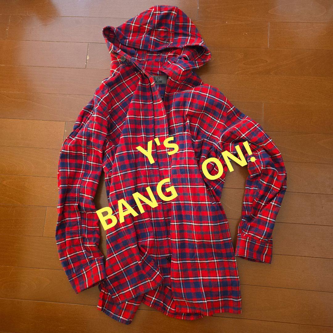 BANG ON! フード付きチェックシャツ