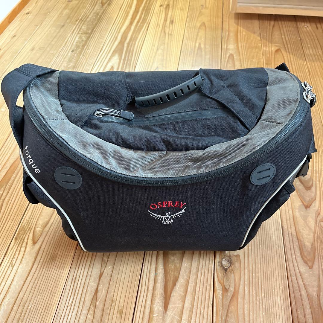 【美品】OSPREY torqueメッセンジャーバッグ ブラック オスプレー
