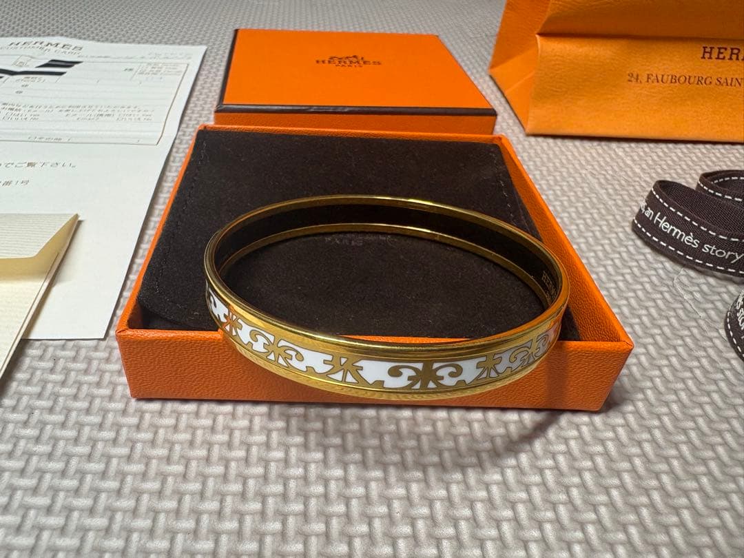 HERMES エルメス エマイユPM 七宝焼き ガダルキヴィール バングル
