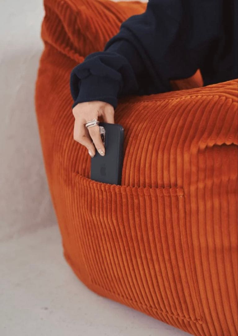 LOOSY 1人掛けビーズソファ Blood Orange