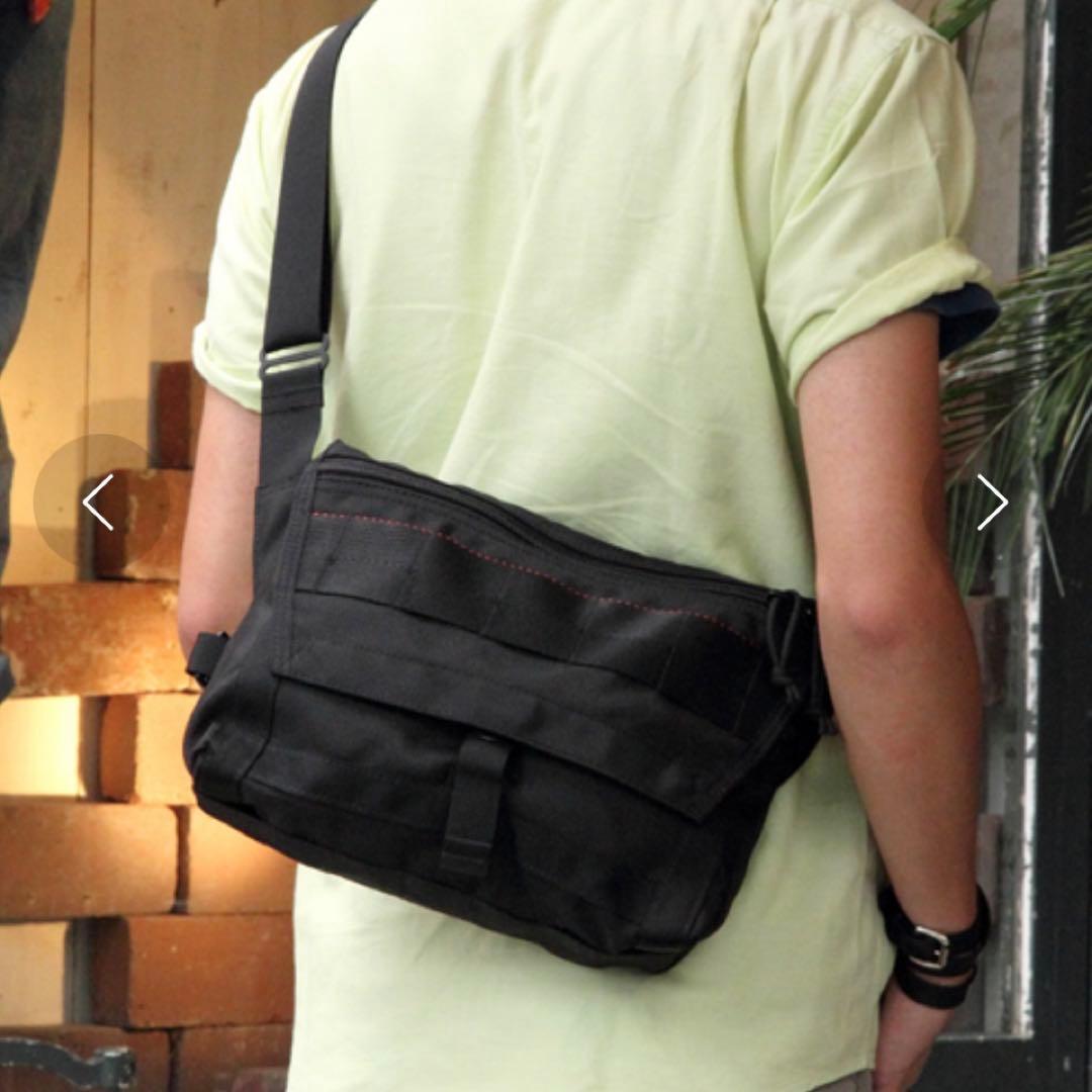 極美品 ブリーフィング ビームス別注 フリート メッセンジャーバッグ ブラック