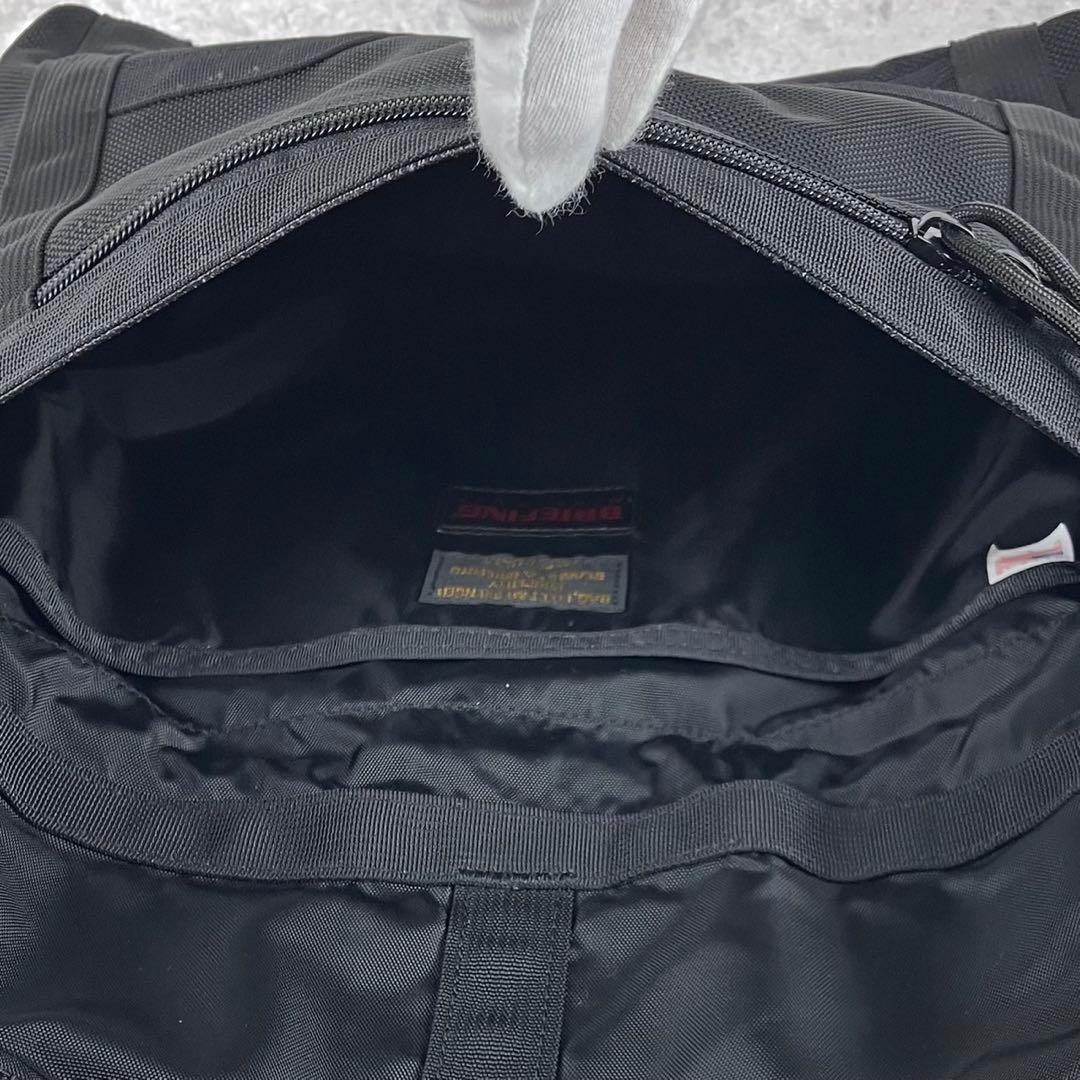 極美品 ブリーフィング ビームス別注 フリート メッセンジャーバッグ ブラック