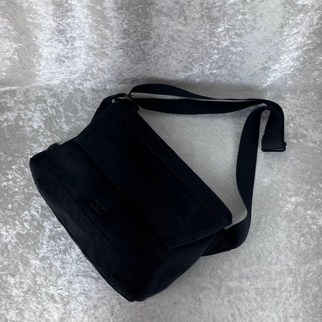 極美品 ブリーフィング ビームス別注 フリート メッセンジャーバッグ ブラック