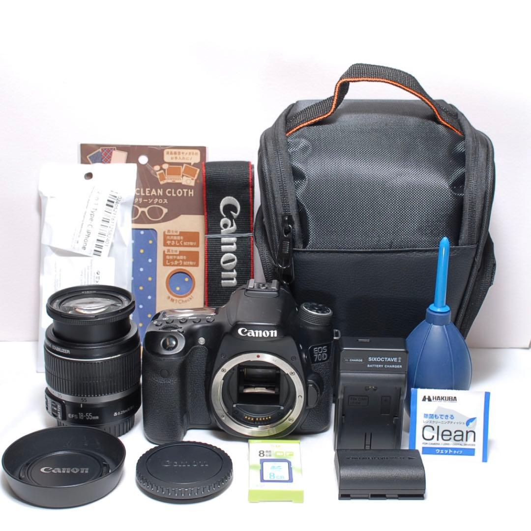 ✨Wi-Fi機能搭載✨Canon EOS 70D✨シングルレンズ✨カメラバッグ付