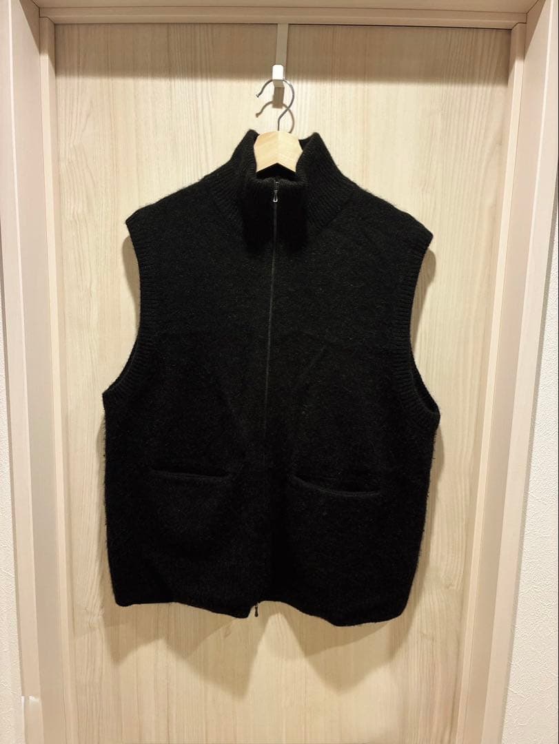 トップス LIDNM CASHMERE HARD MILLED ZIP VEST