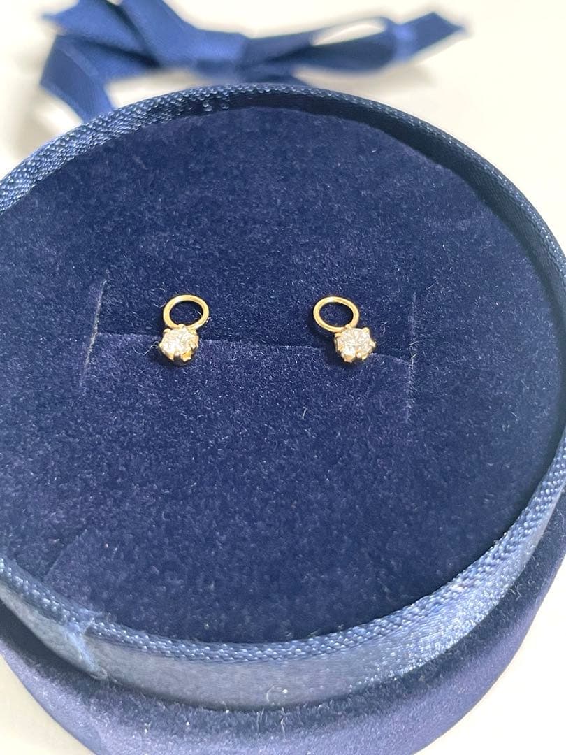 K 18 ゴールド ダイヤモンドストーンチャーム