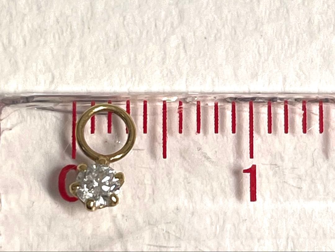 K 18 ゴールド ダイヤモンドストーンチャーム