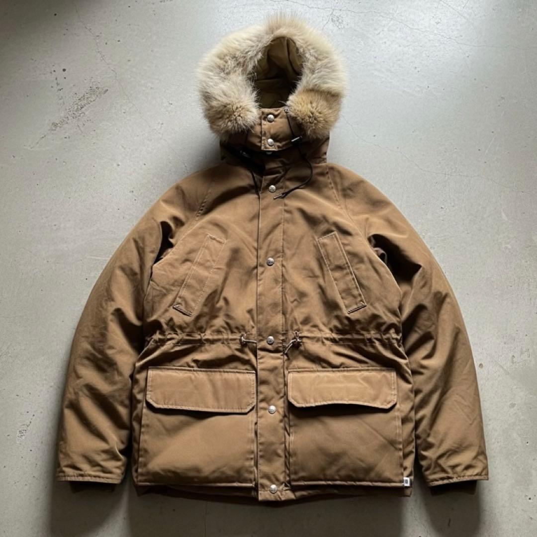 希少80's WOODS ARCTIC DOWN JACKET リアルファー　M