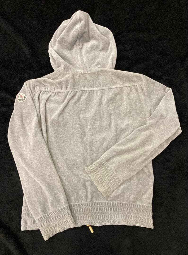 MONCLER モンクレール ジップアップ パーカー グレー レディース XS