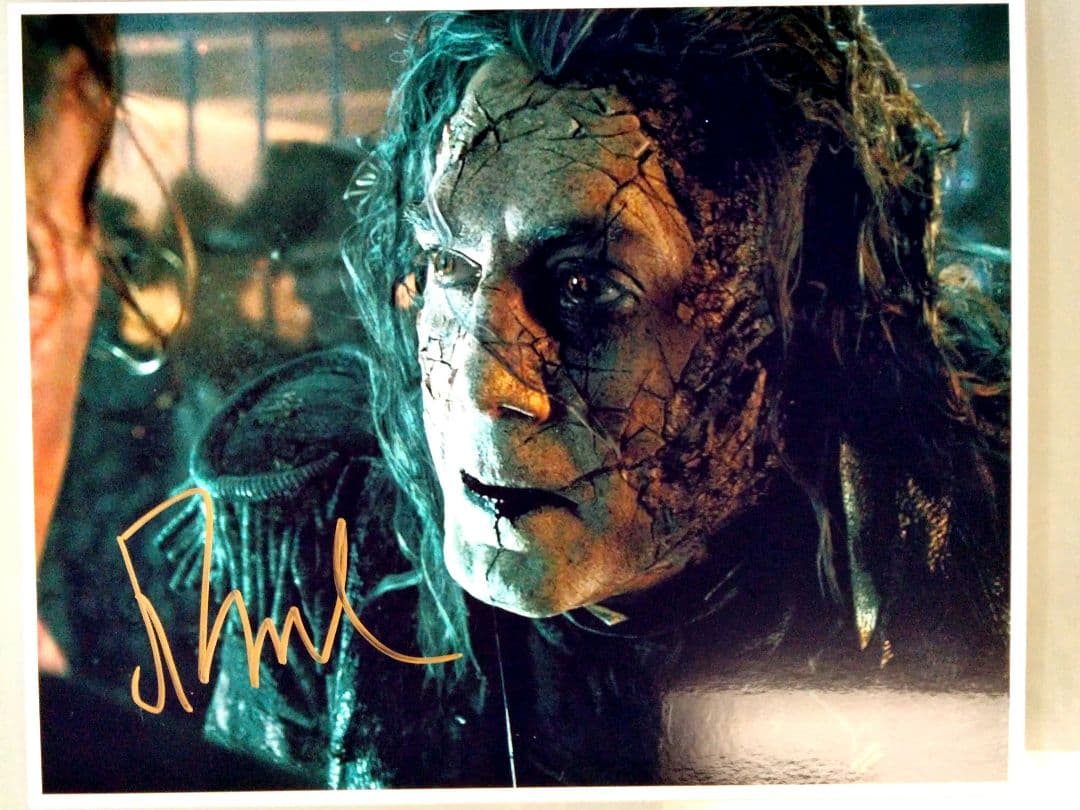 ハビエル・バルデム直筆サイン入り超大型写真…パイレーツ・オブ・カリビアン…