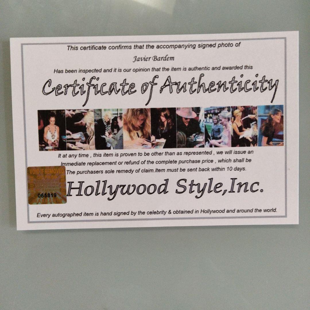 ハビエル・バルデム直筆サイン入り超大型写真…パイレーツ・オブ・カリビアン…